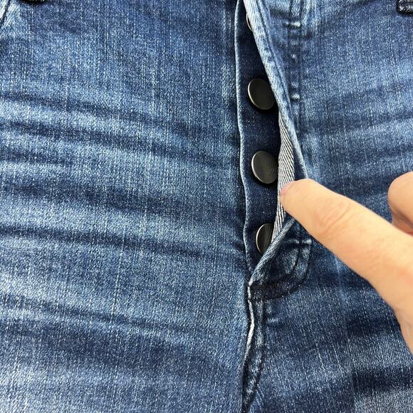 Kut From The Kloth Jeans Women's 12 Blue Juliet Slouchy Boyfriend Button Fly - Picture 4 of 16